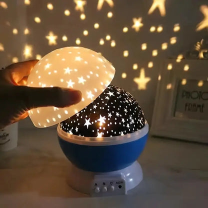 Rotating Star Projector Lamp for Children's Bedroom