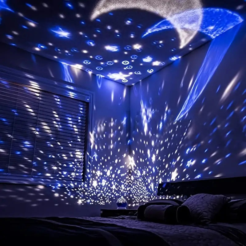 Rotating Star Projector Lamp for Children's Bedroom